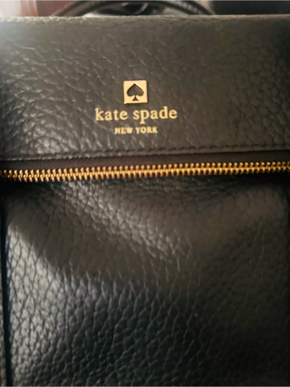 kate spade Black Pebbled Leather Satchel with Tassel - Picture 2 of 6
